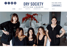Tablet Screenshot of drysocietystylinglounge.com